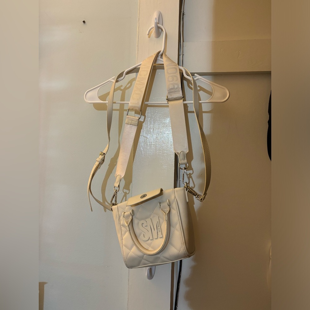 White Steve Madden Over the Shoulder Bag